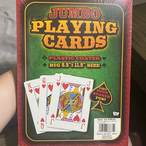 Jumbo Playing Cards - Picture 4 of 4